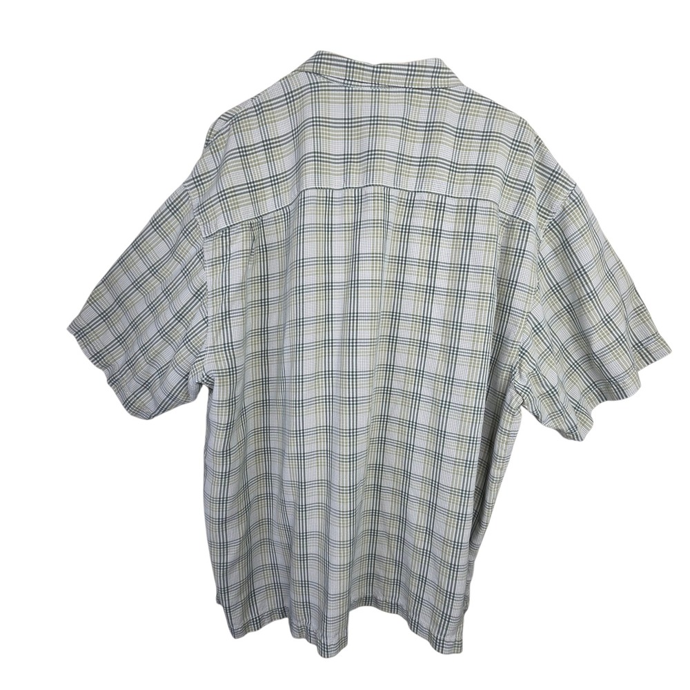 Tommy Bahama Mens SX XXL Green Silk Plaid Short Sleeve Button Down Shirt Resort - Picture 5 of 11